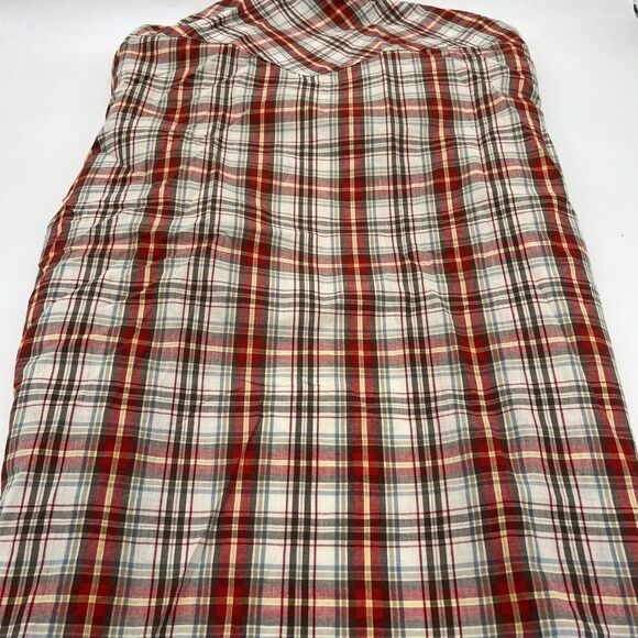 Wrangler Button Up Shirt Mens 2XL Red Brown Western Pearl Snap Rodeo Cowboy - Picture 4 of 4